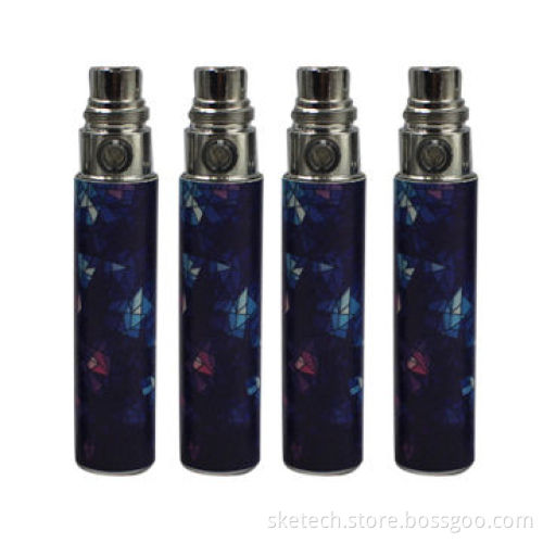 EGO colorful E-cigarette battery with various designs, adjustable voltage battery fashion design